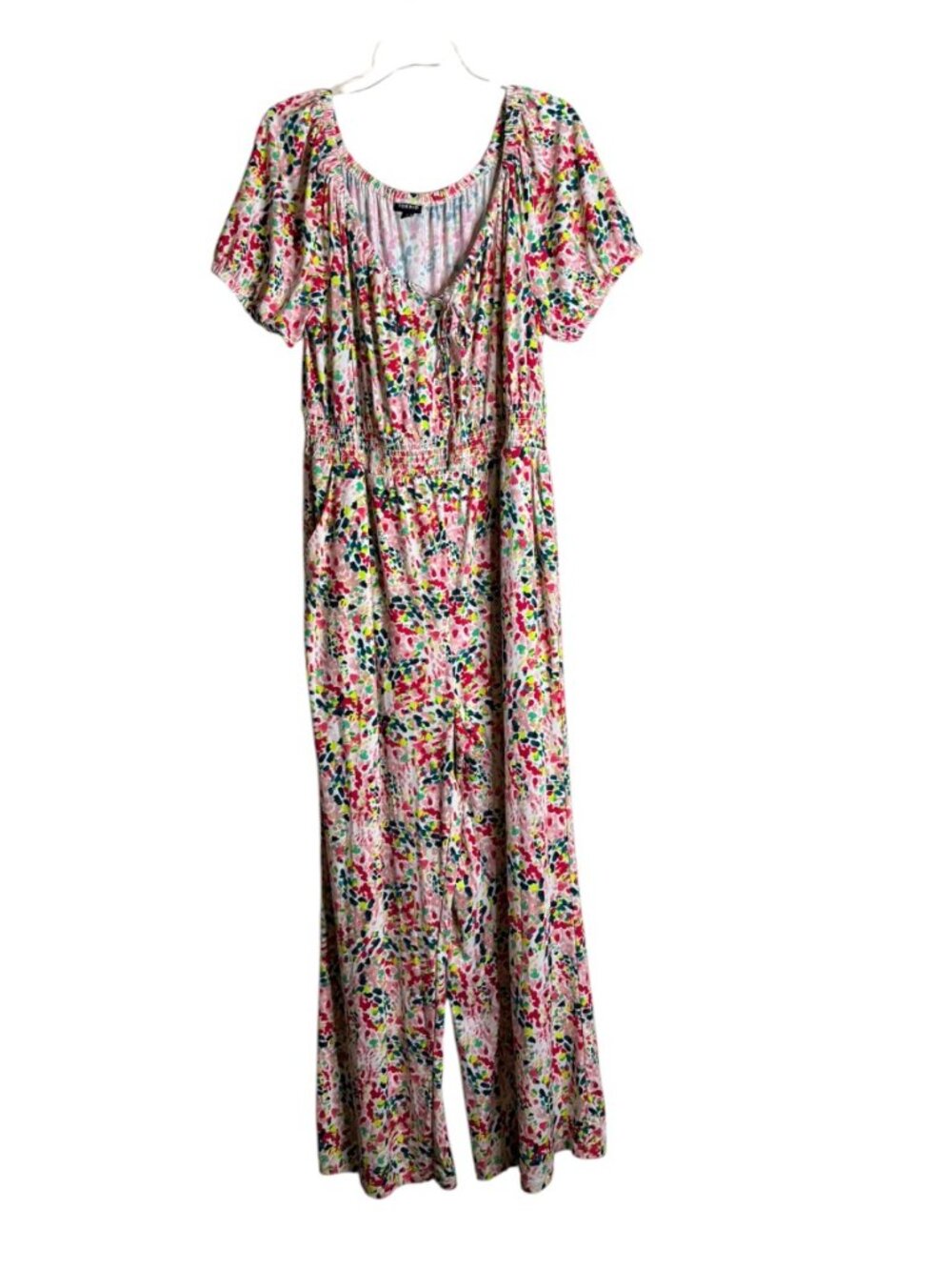Torrid Jumpsuit  Pink Floral Wide Leg large